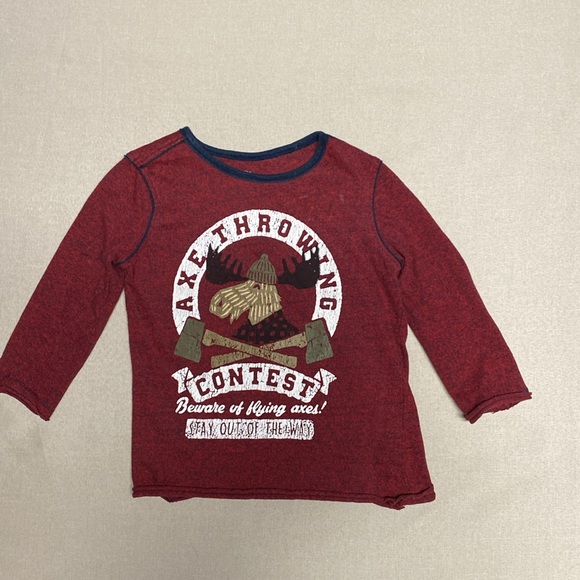 Hatley Moose Axe Throwing Contest Long Sleeve T-Shirt 2T - Picture 9 of 9